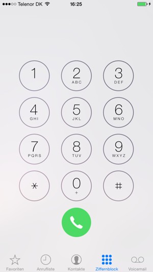 Wählen Sie Voicemail