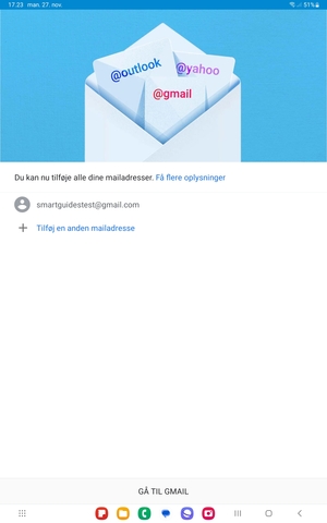 Vælg GÅ TIL GMAIL