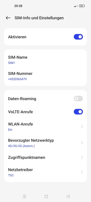 Um das Netzwerk zu wechseln, falls Probleme auftreten, wählen Sie Netzbetreiber
