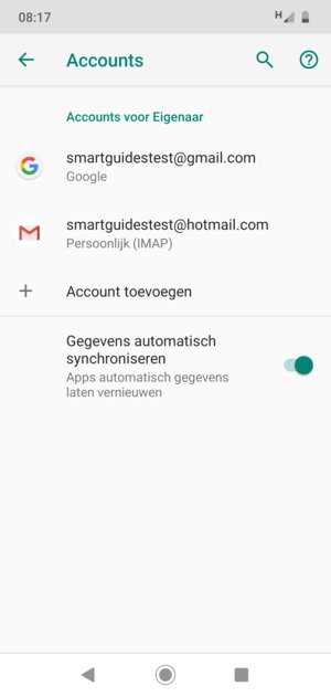 Selecteer uw Google-account