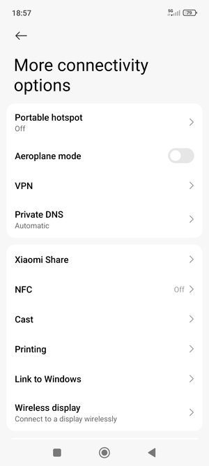 Select Portable hotspot