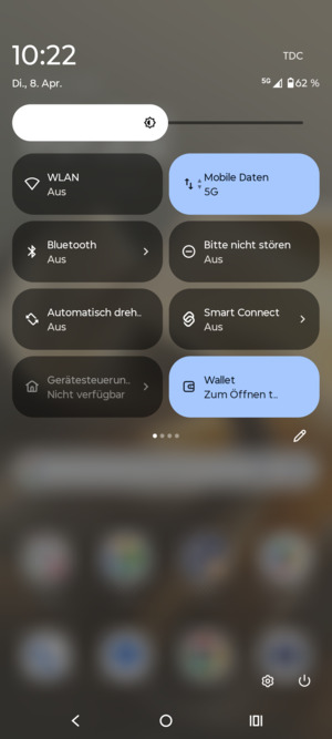 Streifen Sie nach links