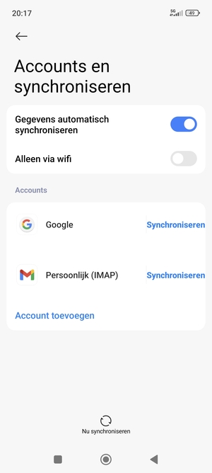 Selecteer Google