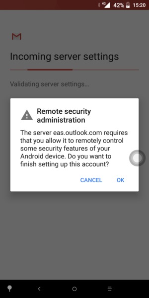 Select OK