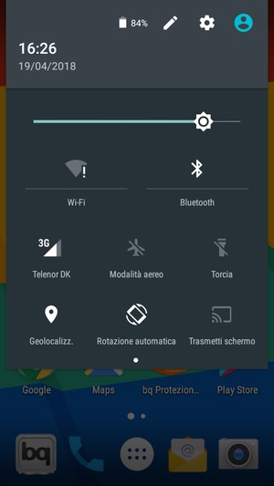 Disattiva Wi-Fi e Bluetooth
