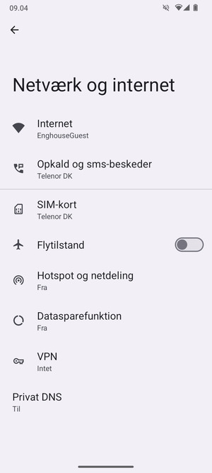 Vælg SIM-kort