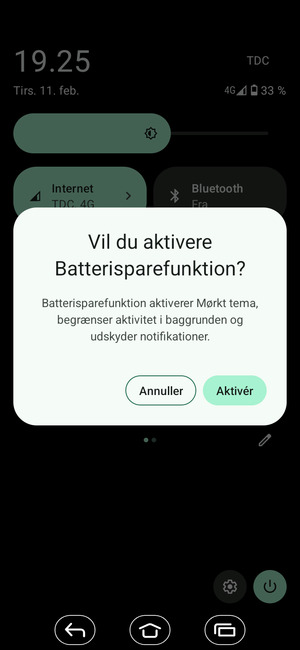 Vælg Aktivér