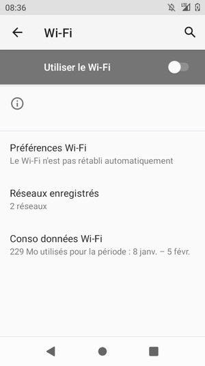 Activer le Utiliser le Wi-Fi