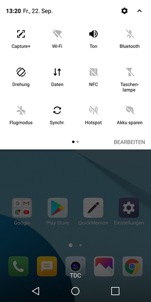 Streifen Sie nach links