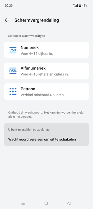 Selecteer Patroon