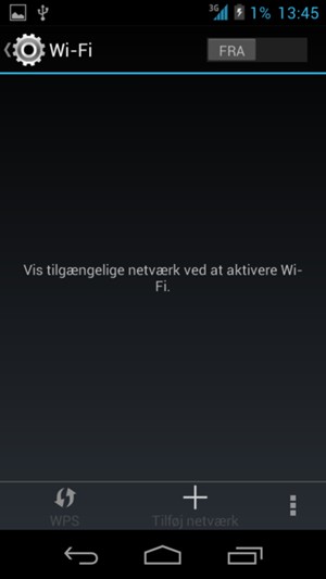 Slå Wi-Fi til