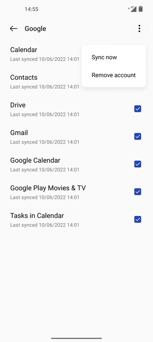 Select Sync now