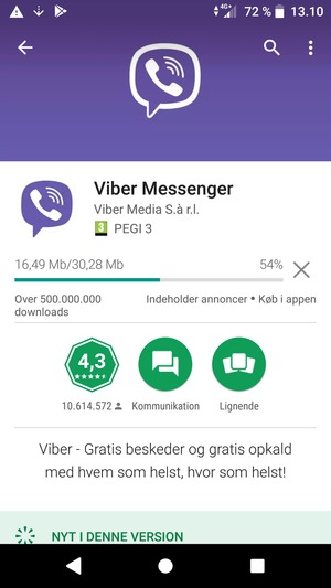 Afvent at installeringen er afsluttet