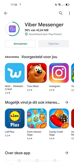 Wacht tot het installatieproces beëindigd is