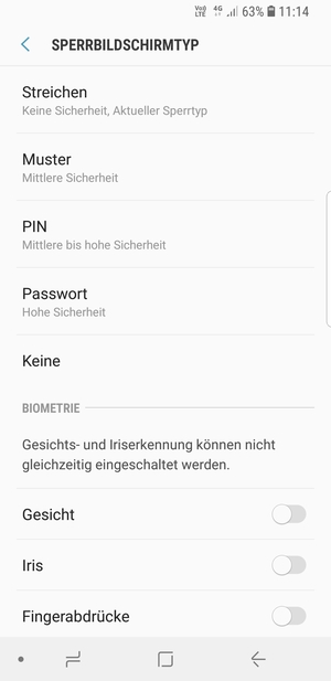Wählen Sie Muster