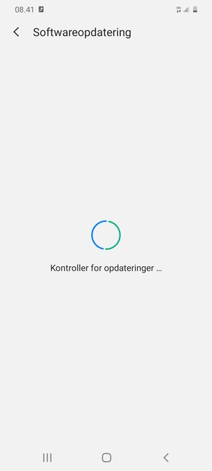 Afvent at søgningen er afsluttet
