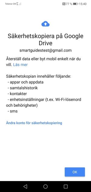 Välj OK