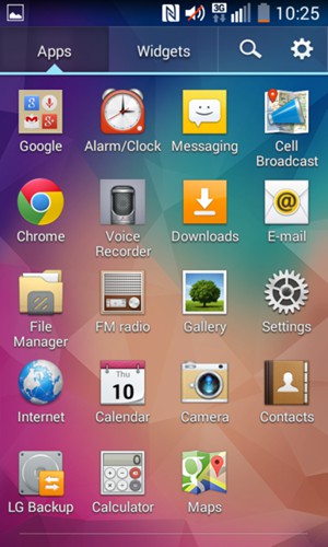 Select Settings