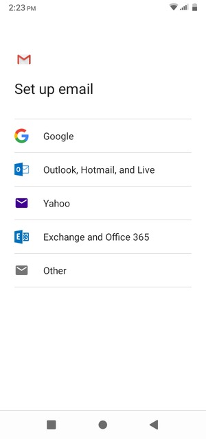 Select Outlook, Hotmail, and Live