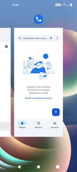 Faites glisser les applis vers le haut pour les fermer