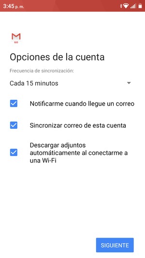 Seleccione SIGUIENTE