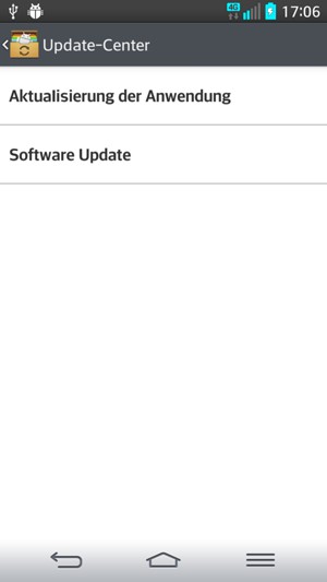 Wählen Sie Software Update