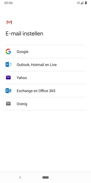 Selecteer Google