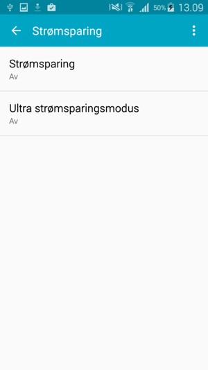 Velg Strømsparing