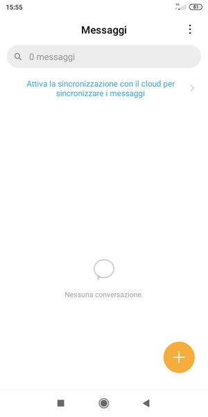 Seleziona il tasto Menu
