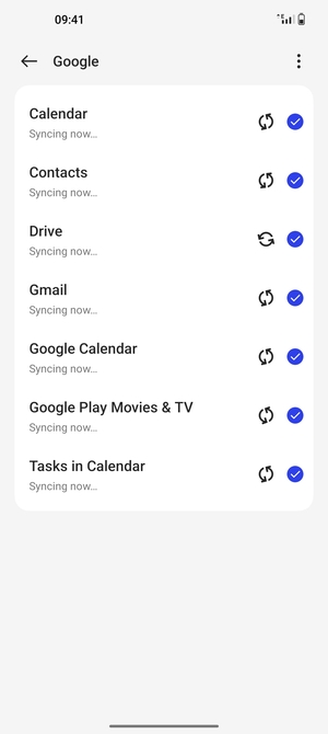 Your contacts from Google will now be synced to your phone