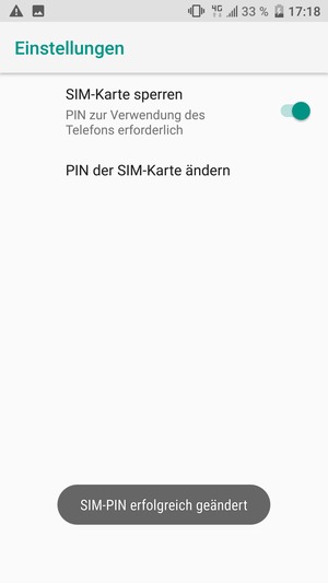 Ihre SIM-PIN wurde geändert