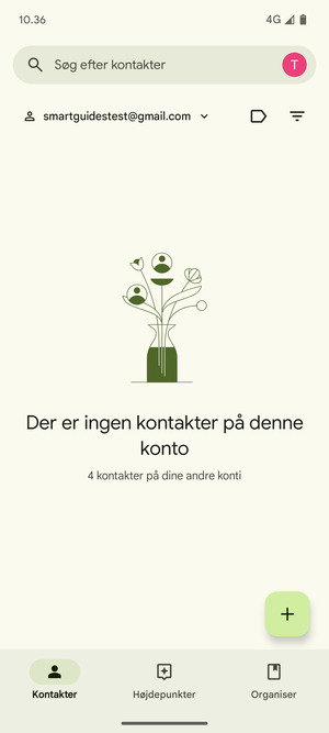 Vælg Organiser
