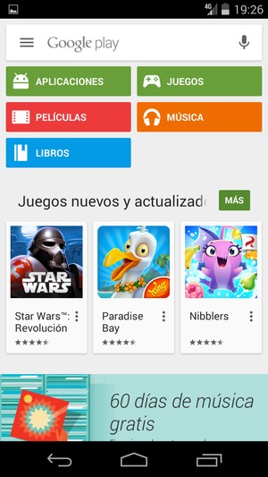 Seleccione la barra de Búsqueda
