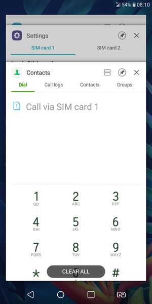 Select CLEAR ALL to close all running apps