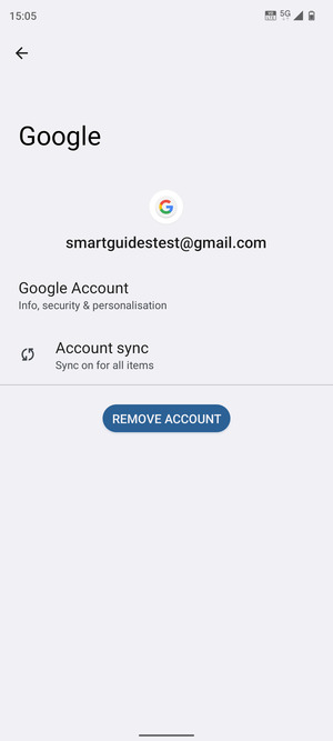 Select Account sync