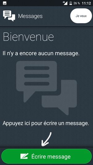 Sélectionnez Je veux
