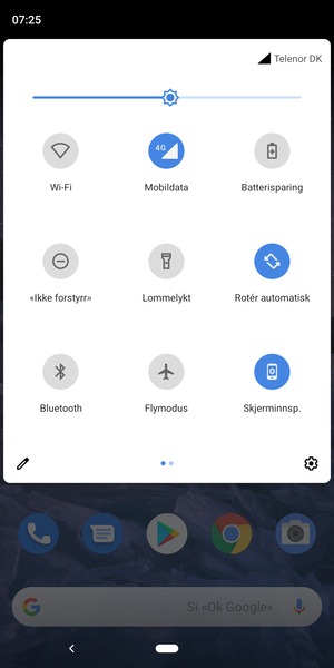 Slå Batterisparing på