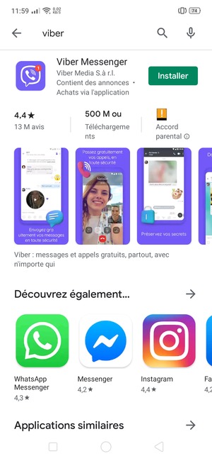 Sélectionnez l'appli