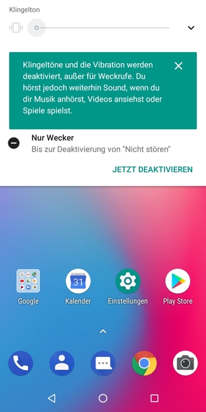 Drücken Sie erneut für Lautlos-Modus