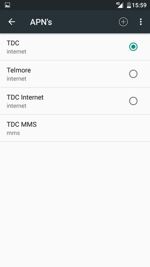 Selecteer de Menu-knop