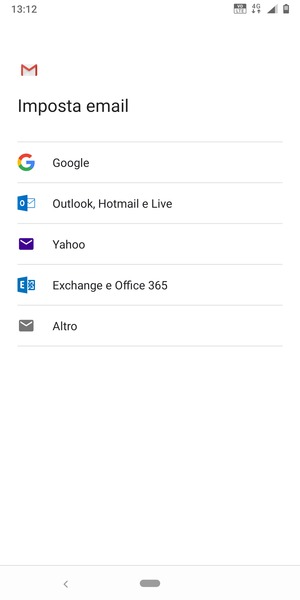 Seleziona Outlook, Hotmail e Live