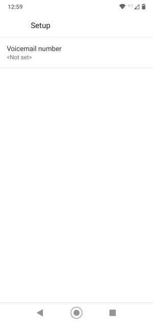Select Voicemail number