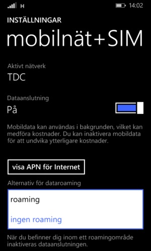Välj ditt föredragna alternativ