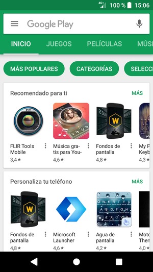 Seleccione la barra de Búsqueda