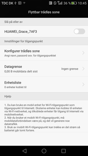 Velg Konfigurer trådløs sone