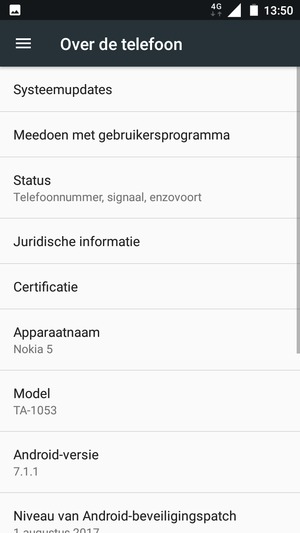 Selecteer Systeemupdates