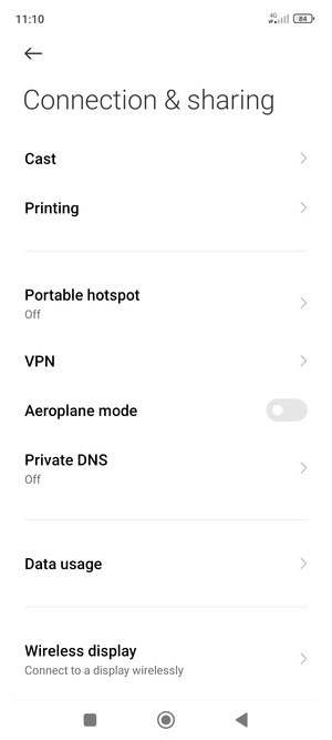 Select Portable hotspot