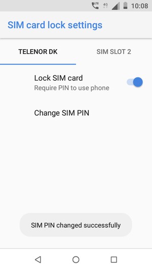 Your SIM PIN has been changed