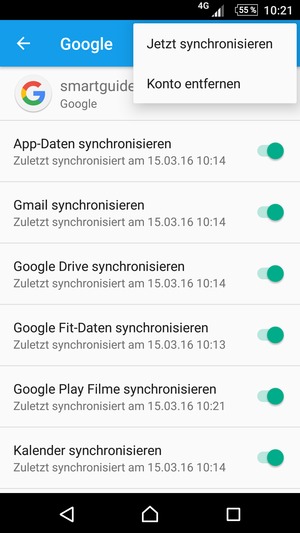 Wählen Sie Jetzt
synchronisieren