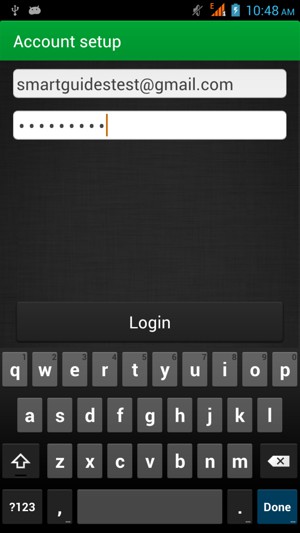 Enter your Gmail or Hotmail address and Password. Select Login